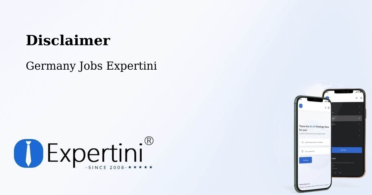 Disclaimer – Zielitz - Germany Jobs Expertini